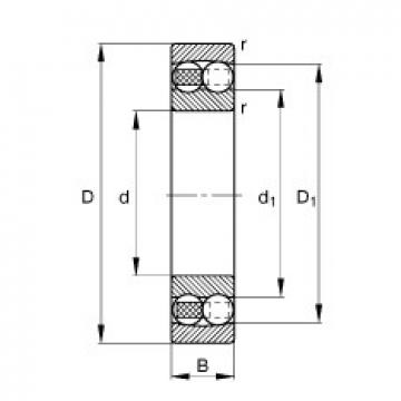 17 mm x 40 mm x 12 mm  FAG 1203-TVH  Self Aligning Rodamientos de bolas