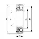 60 mm x 110 mm x 28 mm  FAG 2212-2RS-TVH  Self Aligning Rodamientos de bolas