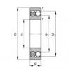 100 mm x 180 mm x 46 mm  FAG 2220-M  Self Aligning Rodamientos de bolas