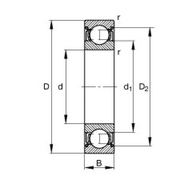 4 mm x 13 mm x 5 mm  FAG 624-2Z  Single Row Rodamientos de bolas #1 image